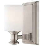 Minka Lavery Ml 5171 Harbour Point Light 8" Tall Bathroom - Nickel. Fixed Price $129.00.
