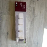 Home Decorators Collection 4-LIGHT Led Bathroom Vanity Silver/white. Fixed Price $75.00.