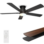 Ceiling Fans With Lights 52 Inch, Flush Mount, Remote Control, 3CCT Dimmable,.... Fixed Price $111.19.