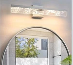 Brushed Nickel 24" Vanity Lighting Fixture Over Mirror, 18W Led Bar/free Shippin. Fixed Price $64.99.