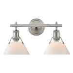 Golden Lighting 3306-BA2 Pw Orwell 18"W Vanity Grey. Fixed Price $179.99.