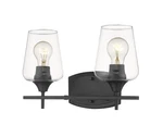 Z-lite 473-2V Black Joliet 2-LIGHT 15"W Bathroom Vanity. Fixed Price $95.20.