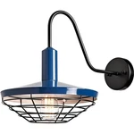 Blue Wall Sconce Farmhouse Gooseneck Light Fixture With Barn Shade. Fixed Price $99.99.