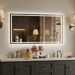 48X24 Led Bathroom Mirror With Lights, Anti-fog, Backlit + Front (cri 90),. Fixed Price $250.99.
