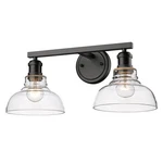 Golden Lighting 0305-BA2 Clr Carver 20"W Bathroom Vanity Black. Fixed Price $169.99.