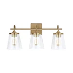 Capital 139132AD-496 Vanity, 3-LIGHT 300 Total Watts, Aged Brass. Fixed Price $120.00.