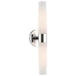 Duo 21" Modern 2-LIGHT Bathroom Vanity Wall Sconce Cool Brass Gold Glass Ul. Fixed Price $39.96.