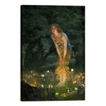 Canvas Wall Art Fairy Tale Midsummer Eve With Girl And Elves By Edward Robert. Fixed Price $47.99.