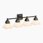 Kohler Memoirs Four-light Sconce Oil Rubbed Bronze 23689-BA04-BZL. Fixed Price $400.00.