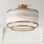Possini Euro Warren 16 1/4" Bronze And Crystal 5-LIGHT Ceiling. Fixed Price $349.95.