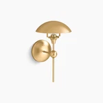 Kohler Lighting Vorleigh 15" Adjustable Dome Wall Sconce 27944-SC01-2GL Brass. Fixed Price $199.99.