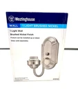 Westinghouse 1-LIGHT Brushed Nickel Gray Wall Sconce. Fixed Price $30.00.