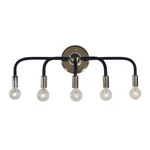 Framburg 5-LIGHT Candide Sconce, Polished Nickel/black 5005PN-MBLACK. Fixed Price $240.00.