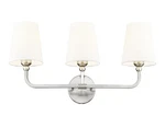 Bathroom Fixtures, Brushed Nickel Vanity Lights With Flared White.... Fixed Price $41.90.