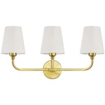 Kvhilw Bathroom Vanity Light, Brushed Gold Fixtures, 3-LIGHT L.... Fixed Price $77.98.