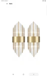 Morden Gold Crytal Wall Sconces, 2 Pack.. Fixed Price $199.00.