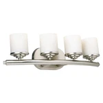 Forte Lighting 5105-04-55 Signature Bathroom Vanity Brushed Nickel. Fixed Price $144.50.