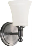 Quorum International 5422-1 Rossington Light 5-1/8"W Bathroom Nickel. Fixed Price $59.00.