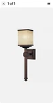 Wall Sconce Minka Metropolitan Underscore Light Cimmaron Bronze -N6961-1-267B S7. Fixed Price $85.00.