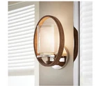 Home Decorators Downing 1-LIGHT Polished Nickel/corona Bronze Wall Sconce. Fixed Price $29.84.