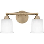 Bronze Gold Two Light Bath From The Cecilia Collection. Fixed Price $189.99.