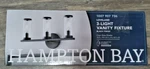 Hampton Bay Loveland 16.625 In. 3-LIGHT Black Bathroom Vanity Fixture New. Fixed Price $44.99.