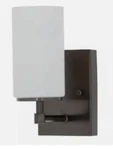 Generation Lighting Wall Sconce Oil Rubbed Bronze Model 4124601-778. Fixed Price $29.99.