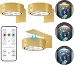 3PCS Battery Operated Picture Light, Magnetic Pack, Gold,. Fixed Price $22.70.