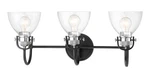 Minka Lavery 3363 Monico Light 26"W Bathroom Vanity - Coal / Polished. Fixed Price $339.00.