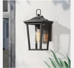 Laluz Modern Textured Black Outdoor Wall Lantern Sconce 1-LIGHT Exterior Glass. Fixed Price $79.99.