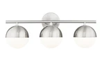 Z-lite Lighting Realm Sphere Vanity, 3-LIGHT 60W, Nickel (bulbs Not Included). Fixed Price $174.11.