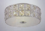 Transglobe Flush Mount 11" Round Kinetic Chrome Ice Cube Glass Light Fixture Nib. Fixed Price $100.00.