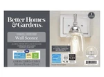 Better Homes & Gardens Chandler Chrome Finish Wall Sconce W/led Bulb. Fixed Price $34.94.