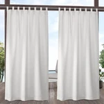 Exclusive Home Cabana Solid Indoor/outdoor Light Filtering Hook-and-loop Tab Top. Fixed Price $63.75.