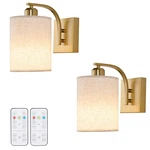 Powfloven Gold Rechargeable Battery Operated Wall Sconces Set Of 2 With. Fixed Price $79.25.