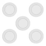 Ge Set Of 5 Dimmable Modern Corded Electric Plastic Led 4 Watt Puck Light, White. Fixed Price $46.99.