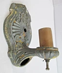 1930'S Wall Sconce Light Fixture Art Nuveau Deco White Metal Restoration C69. Fixed Price $35.00.