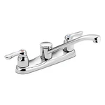 Pc Moen '8780 Straight Kitchen Faucet, Manual, 10-1/2" Mount, 4 Hole. Fixed Price $117.42.