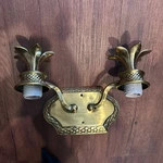 Hinkley 2 Light Fixture Vanity Pineapple Plantation No Shades Brass. Fixed Price $124.99.