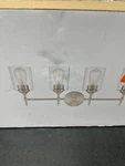Ayelen 4-LIGHT Brushed Nickel Modern Bathroom Vanity With Clear Glass. Fixed Price $68.99.