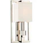 Crystorama 8881-PN Dixon Sconce Wall Light In Polished Nickel. Fixed Price $293.82.
