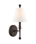 Crystorama Lighting Group RIV-382 Riverdale 15" Tall Wall Sconce Bronze. Fixed Price $148.00.