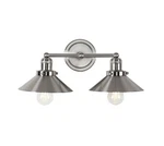 Jonathan Lighting July JYL7427B Nickel 2-LIGHT 18"W Led Bathroom Vanity. Fixed Price $44.96.