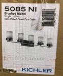 Kichler 5085NI Hendrik 43 In. 5-LIGHT Brushed Nickel Vanity. Fixed Price $134.95.