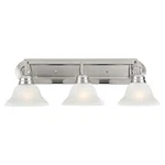 Design House Millbridge Stainless Steel Vanity Light Satin Nickel 3. Fixed Price $100.84.