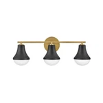 Lark Haddie Light Medium Bath Vanity, Black/cased Opal - 85513BK. Fixed Price $212.49.
