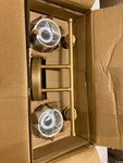 Uolfin F7BZIJHD243247N Modern Gold 14.6" 2-LIGHT Vanity With Fabric Shades. Fixed Price $59.99.