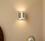 Hampton Bay Upton Brushed Nickel Led Sconce Vanity Light. Fixed Price $20.00.