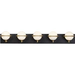 Maxim Lighting 21605SWBKGLD Revolve Bathroom Vanity Black And Gold. Fixed Price $398.40.