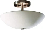 Justice Design CER-9690-BIS Bisque Two Light 13.5 Indoor Round Bowl Semi-flush. Fixed Price $119.90.
